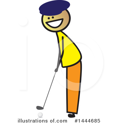 Royalty-Free (RF) Golf Clipart Illustration by ColorMagic - Stock Sample #1444685