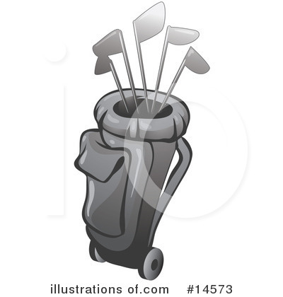 Golf Bag Clipart #14573 by Leo Blanchette