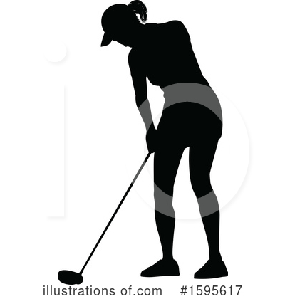 Golfer Clipart #1595617 by AtStockIllustration