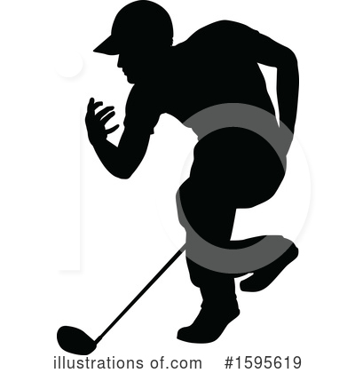 Golfer Clipart #1595619 by AtStockIllustration