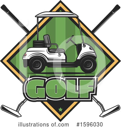 Golf Cart Clipart #1596030 by Vector Tradition SM