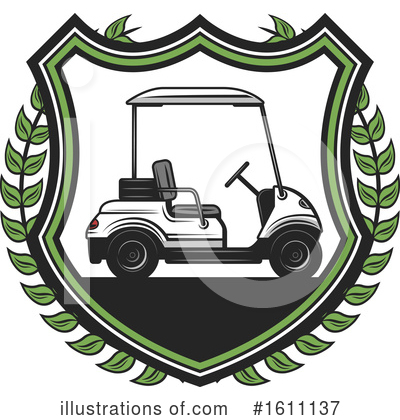 Golf Cart Clipart #1611137 by Vector Tradition SM