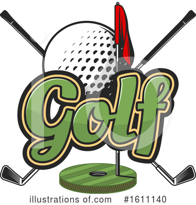 Royalty-Free (RF) Golf Clipart Illustration by Vector Tradition SM - Stock Sample #1611140
