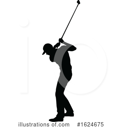 Golfer Clipart #1624675 by AtStockIllustration