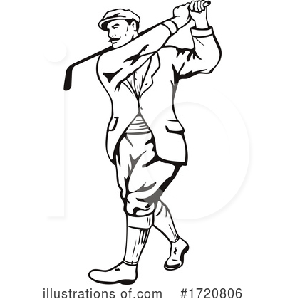 Royalty-Free (RF) Golf Clipart Illustration by patrimonio - Stock Sample #1720806