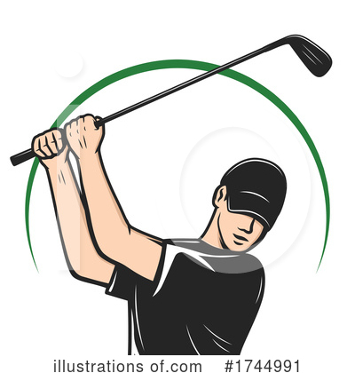 Royalty-Free (RF) Golf Clipart Illustration by Vector Tradition SM - Stock Sample #1744991
