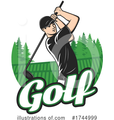 Royalty-Free (RF) Golf Clipart Illustration by Vector Tradition SM - Stock Sample #1744999