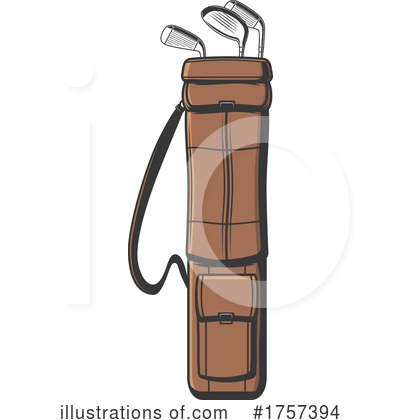 Golf Bag Clipart #1757394 by Vector Tradition SM