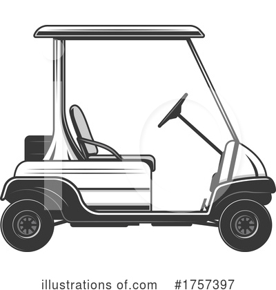 Golf Cart Clipart #1757397 by Vector Tradition SM