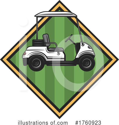 Golf Cart Clipart #1760923 by Vector Tradition SM