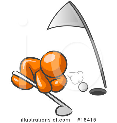 Golfing Clipart #18415 by Leo Blanchette