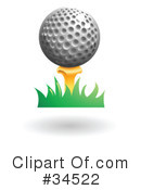 Golf Clipart #34522 by AtStockIllustration