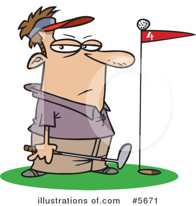 Royalty-Free (RF) Golf Clipart Illustration by toonaday - Stock Sample #5671