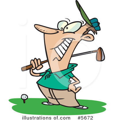 Royalty-Free (RF) Golf Clipart Illustration by toonaday - Stock Sample #5672