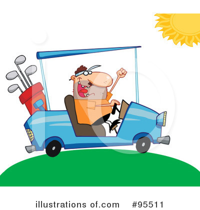 Royalty-Free (RF) Golf Clipart Illustration by Hit Toon - Stock Sample #95511
