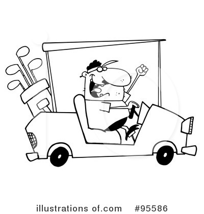 Golf Cart Clipart #95586 by Hit Toon