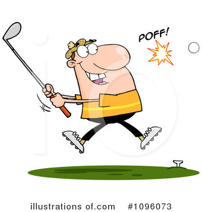 Royalty-Free (RF) Golfer Clipart Illustration by Hit Toon - Stock Sample #1096073