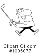 Golfer Clipart #1096077 by Hit Toon