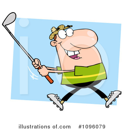 Golfer Clipart #1096079 by Hit Toon