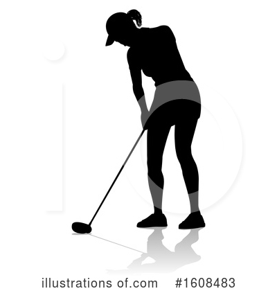 Royalty-Free (RF) Golfer Clipart Illustration by AtStockIllustration - Stock Sample #1608483