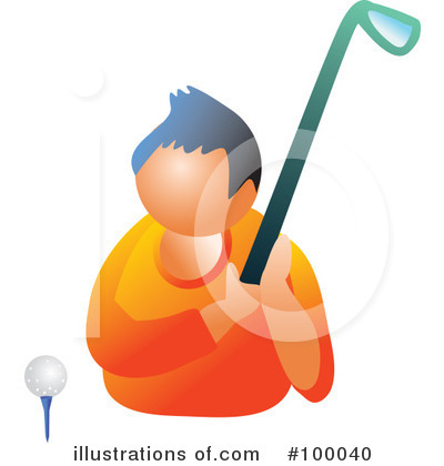 Royalty-Free (RF) Golfing Clipart Illustration by Prawny - Stock Sample #100040