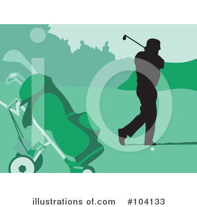 Royalty-Free (RF) Golfing Clipart Illustration by Prawny - Stock Sample #104133