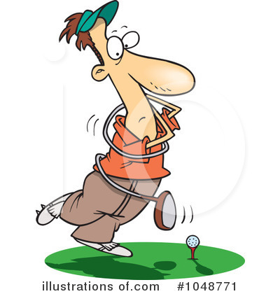 Royalty-Free (RF) Golfing Clipart Illustration by toonaday - Stock Sample #1048771