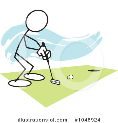 Royalty-Free (RF) Golfing Clipart Illustration by Johnny Sajem - Stock Sample #1048924
