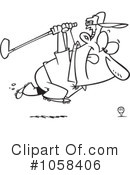 Golfing Clipart #1058406 by toonaday