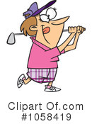 Golfing Clipart #1058419 by toonaday