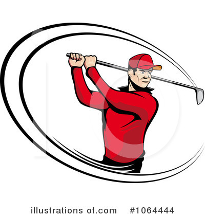 Royalty-Free (RF) Golfing Clipart Illustration by Vector Tradition SM - Stock Sample #1064444