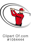 Golfing Clipart #1064444 by Vector Tradition SM