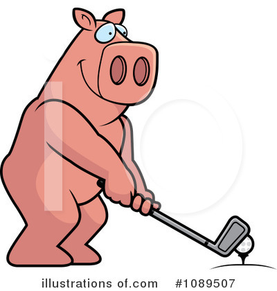 Golfing Clipart #1089507 by Cory Thoman