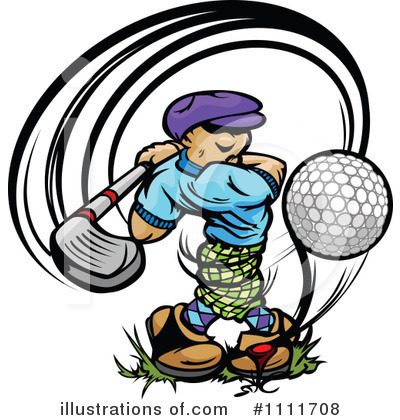 Royalty-Free (RF) Golfing Clipart Illustration by Chromaco - Stock Sample #1111708