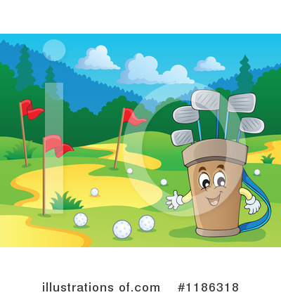 Golf Bag Clipart #1186318 by visekart