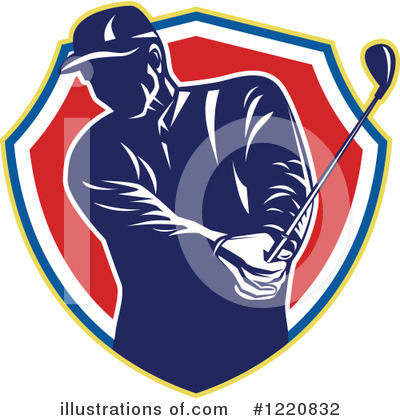 Royalty-Free (RF) Golfing Clipart Illustration by patrimonio - Stock Sample #1220832