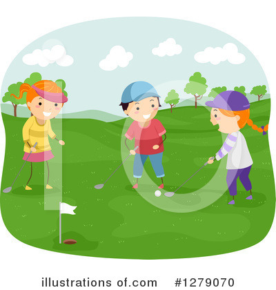 Royalty-Free (RF) Golfing Clipart Illustration by BNP Design Studio - Stock Sample #1279070