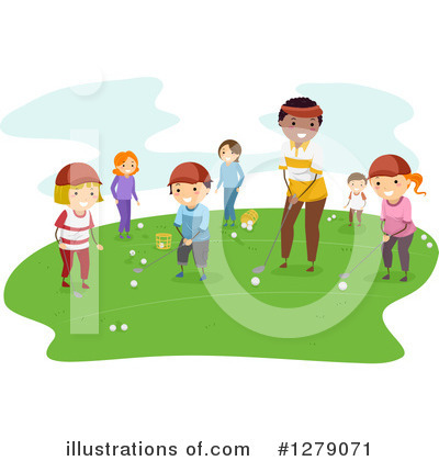 Royalty-Free (RF) Golfing Clipart Illustration by BNP Design Studio - Stock Sample #1279071