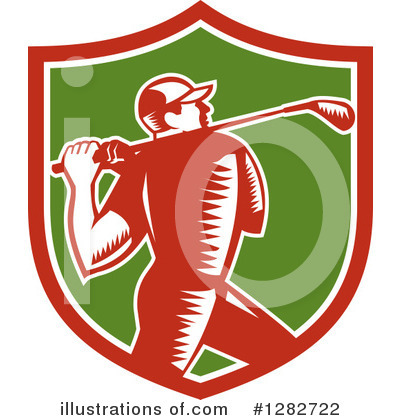 Royalty-Free (RF) Golfing Clipart Illustration by patrimonio - Stock Sample #1282722
