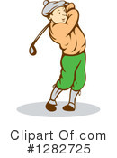 Golfing Clipart #1282725 by patrimonio
