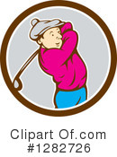Golfing Clipart #1282726 by patrimonio