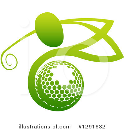 Golfing Clipart #1291632 by AtStockIllustration