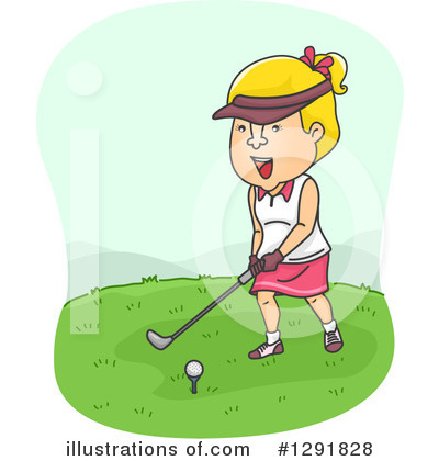 Royalty-Free (RF) Golfing Clipart Illustration by BNP Design Studio - Stock Sample #1291828