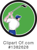 Golfing Clipart #1382628 by patrimonio