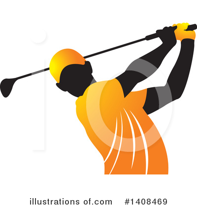 Royalty-Free (RF) Golfing Clipart Illustration by Lal Perera - Stock Sample #1408469