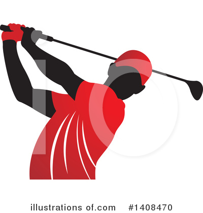Royalty-Free (RF) Golfing Clipart Illustration by Lal Perera - Stock Sample #1408470
