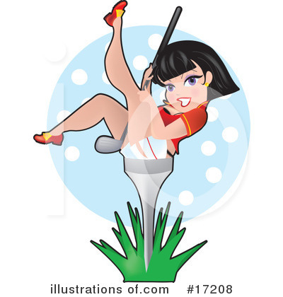 Golfing Clipart #17208 by Maria Bell