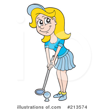 Royalty-Free (RF) Golfing Clipart Illustration by visekart - Stock Sample #213574