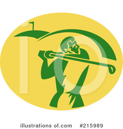 Royalty-Free (RF) Golfing Clipart Illustration by patrimonio - Stock Sample #215989