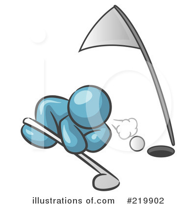 Royalty-Free (RF) Golfing Clipart Illustration by Leo Blanchette - Stock Sample #219902